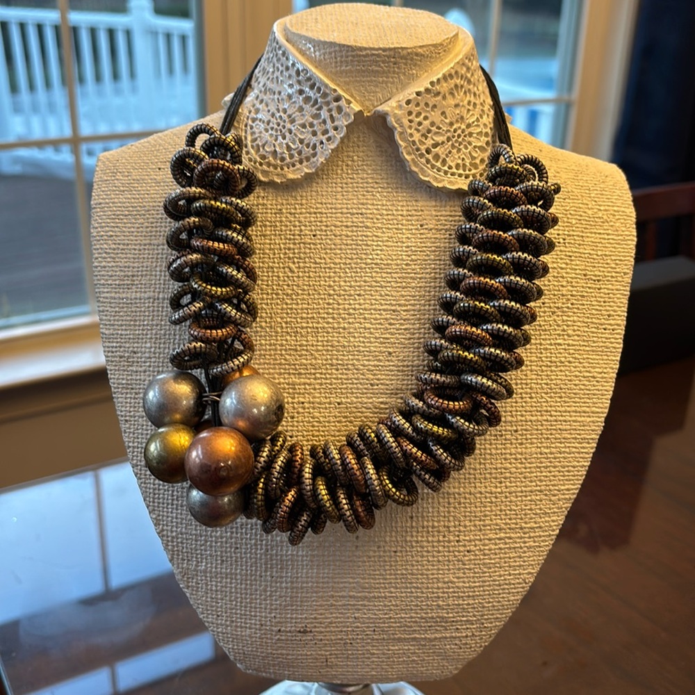 Boho Necklace Silver & Copper